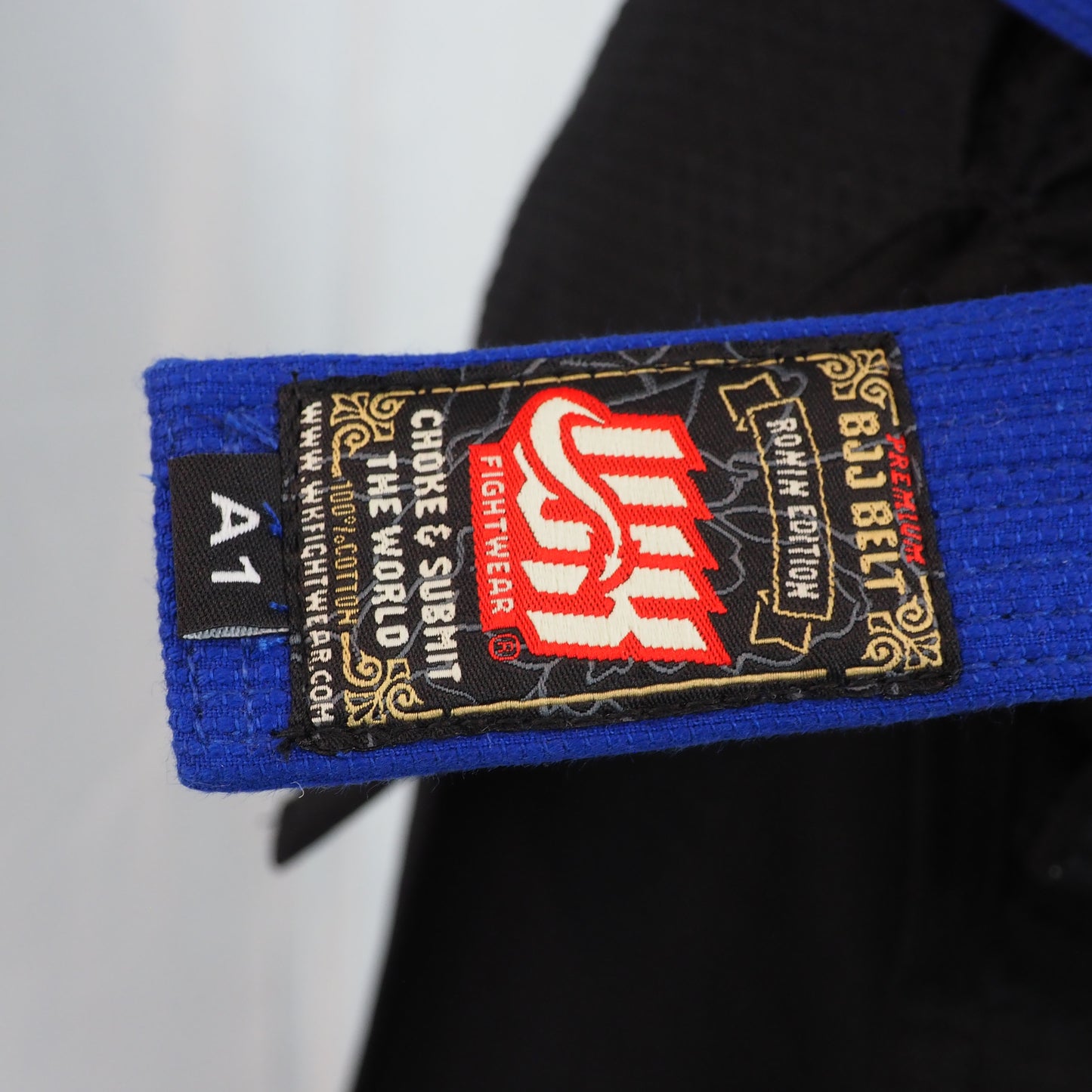 Ceinture jiu jitsu bresilien wkfightwear marque francaise jjb nogi grappling